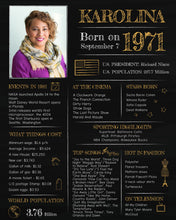 Load image into Gallery viewer, Born in 1971 Chalkboard Printable