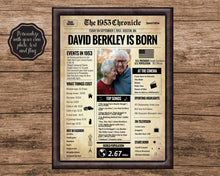 Load image into Gallery viewer, Back in 1953 Newspaper Printable - The 1953 Chronicle