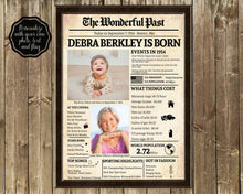 Load image into Gallery viewer, Back in 1954 Newspaper Printable - The Wonderful Past