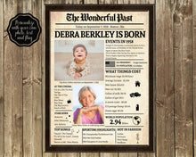 Load image into Gallery viewer, Back in 1958 Newspaper Printable - The Wonderful Past