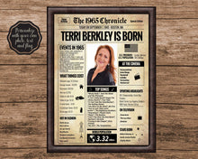 Load image into Gallery viewer, Back in 1965 Newspaper Printable - The 1965 Chronicle