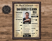 Load image into Gallery viewer, Back in 1979 Newspaper Printable - The 1979 Chronicle