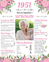 Load image into Gallery viewer, Back in 1951 Floral Poster