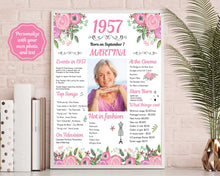 Load image into Gallery viewer, Back in 1957 Floral Poster