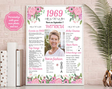 Load image into Gallery viewer, Back in 1969 Floral Poster