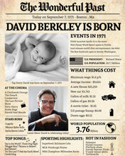 Load image into Gallery viewer, Back in 1971 Newspaper Printable | The Wonderful Past