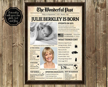 Load image into Gallery viewer, Back in 1971 Newspaper Printable | The Wonderful Past