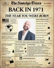 Load image into Gallery viewer, Back in 1971 Newspaper Printable | The Nostalgic Times