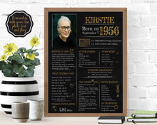 Load image into Gallery viewer, Born in 1956 Chalkboard Printable
