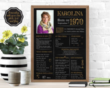 Load image into Gallery viewer, Born in 1970 Chalkboard Printable