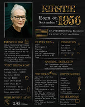 Load image into Gallery viewer, Born in 1956 Chalkboard Printable