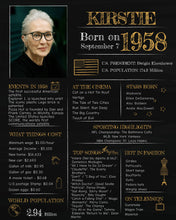 Load image into Gallery viewer, Born in 1958 Chalkboard Printable