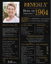 Load image into Gallery viewer, Born in 1964 Chalkboard Printable