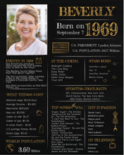 Load image into Gallery viewer, Born in 1969 Chalkboard Printable