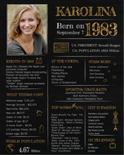 Load image into Gallery viewer, Born in 1983 Chalkboard Printable