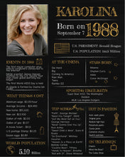 Load image into Gallery viewer, Born in 1988 Chalkboard Printable