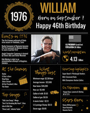 Load image into Gallery viewer, 1976 DIY Birthday Poster - Classic Printable Design