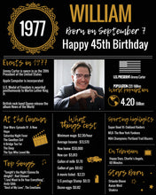 Load image into Gallery viewer, 1977 DIY Birthday Poster - Classic Printable Design