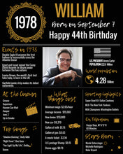 Load image into Gallery viewer, 1978 DIY Birthday Poster - Classic Printable Design