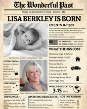 Load image into Gallery viewer, Back in 1962 Newspaper Printable - The Wonderful Past