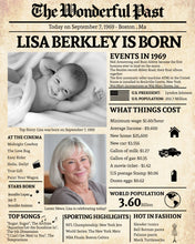 Load image into Gallery viewer, Back in 1969 Newspaper Printable - The Wonderful Past