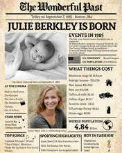 Load image into Gallery viewer, Back in 1985 Newspaper Printable - The Wonderful Past