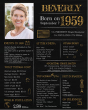 Load image into Gallery viewer, Born in 1959 Chalkboard Printable