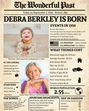 Load image into Gallery viewer, Back in 1950 Newspaper Printable - The Wonderful Past