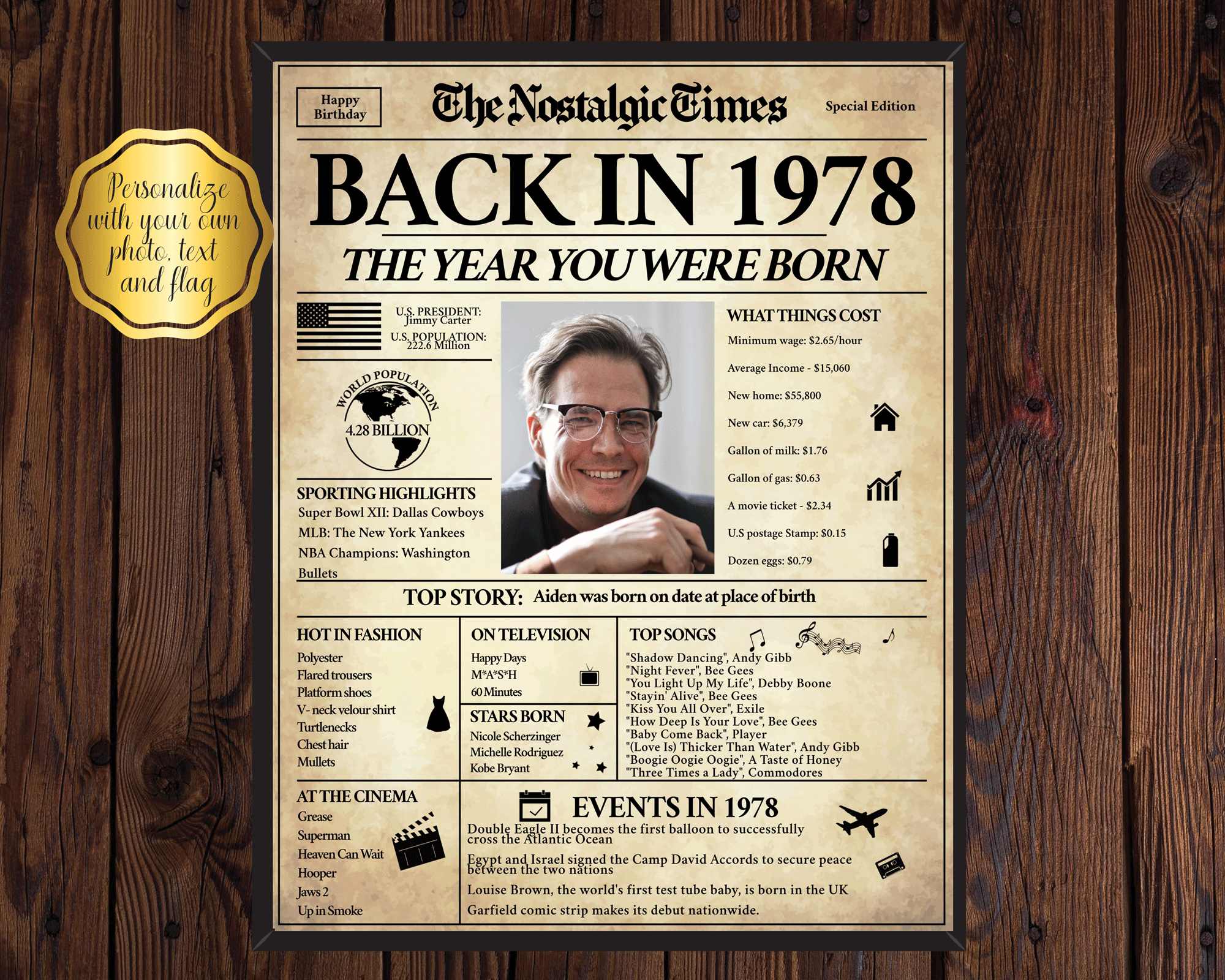 Back in 1978 Newspaper Printable - The Nostalgic Times – 10 Posters back-in-1978-newspaper-printable-the-nostalgic-times-10-posters