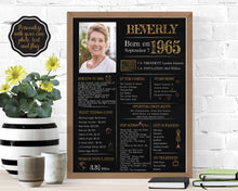 Load image into Gallery viewer, Born in 1965 Chalkboard Printable
