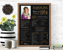 Load image into Gallery viewer, Born in 1974 Chalkboard Printable
